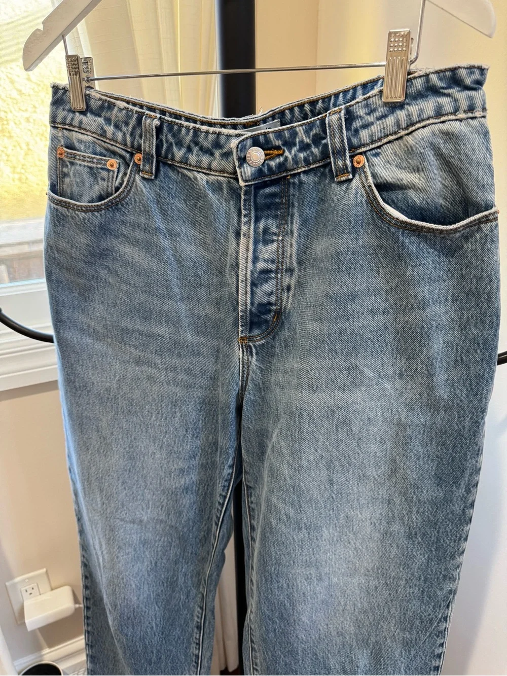 ROLLA'S Women's G’Day Mate Light Blue Boot Cut Jeans Size 28 10 Super Loose